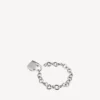 Bracciale con lucchetto in Si bemolle, argento/argento anticato Bracciale con lucchetto in Si bemolle, argento/argento anticato