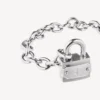 Bracciale con lucchetto in Si bemolle, argento/argento anticato Bracciale con lucchetto in Si bemolle, argento/argento anticato