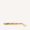 Bracciale da donna con maglie a B in oro lucido