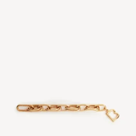 Bracciale da donna con maglie a B in oro lucido