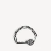 Bracciale da uomo Neverlost in argento anticato Bracciale da uomo Neverlost in argento anticato