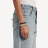 Bracciale/girocollo Malibu con perle in nero/bianco/argento lucido