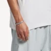 Bracciale Melrose da uomo in argento anticato