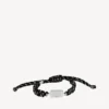 Bracciale Saint-Germain in pizzo nero/bianco/argento lucido