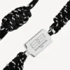 Bracciale Saint-Germain in pizzo nero/bianco/argento lucido
