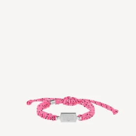 Bracciale Saint-Germain in pizzo rosa/nero/bianco/argento lucido Bracciale Saint-Germain in pizzo rosa/nero/bianco/argento lucido