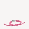 Bracciale Saint-Germain in pizzo rosa/nero/bianco/argento lucido