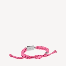 Bracciale Saint-Germain in pizzo rosa/nero/bianco/argento lucido Bracciale Saint-Germain in pizzo rosa/nero/bianco/argento lucido
