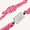 Bracciale Saint-Germain in pizzo rosa/nero/bianco/argento lucido