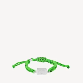 Bracciale Saint-Germain in pizzo verde neon/nero/argento lucido Bracciale Saint-Germain in pizzo verde neon/nero/argento lucido