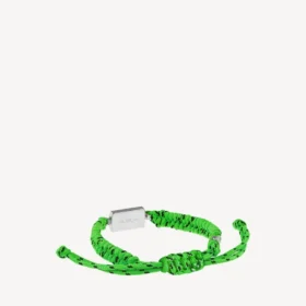 Bracciale Saint-Germain in pizzo verde neon/nero/argento lucido Bracciale Saint-Germain in pizzo verde neon/nero/argento lucido
