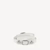 Bracciale triplo da donna in stile City, bianco ottico/argento lucido
