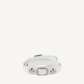 Bracciale triplo da donna in stile City, bianco ottico/argento lucido Bracciale triplo da donna in stile City, bianco ottico/argento lucido