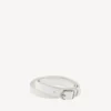 Bracciale triplo da donna in stile City, bianco ottico/argento lucido