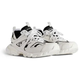 Calza Track Sneakers “Maglia e nylon bianco e nero” 736330W3SKC9010