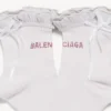 Calze da donna con fiocco in bianco/rosa Calze da donna con fiocco in bianco/rosa