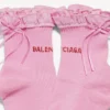 Calze da donna con fiocco in rosa/rosso