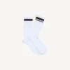 Calze da uomo con logo in bianco/nero Calze da uomo con logo in bianco/nero