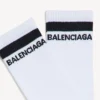 Calze da uomo con logo in bianco/nero Calze da uomo con logo in bianco/nero