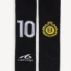 Calze lunghe da uomo con stemma navale in nero Calze lunghe da uomo con stemma navale in nero
