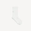 Calze tecniche da donna in stile techwear, colore bianco sporco