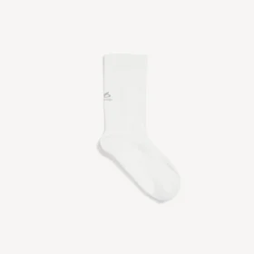 Calze tecniche da donna in stile techwear, colore bianco sporco