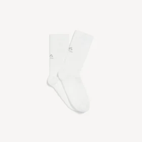 Calze tecniche da donna in stile techwear, colore bianco sporco