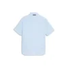 Camicia a maniche corte “Azzurro” 584019TFO024850
