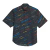 Camicia a maniche corte con stampa del logo “Black” 556869TDL542771
