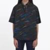 Camicia a maniche corte con stampa del logo “Black” 556869TDL542771