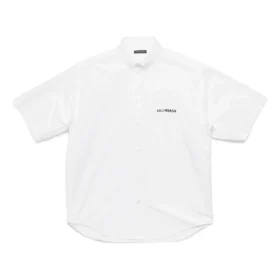 Camicia a maniche corte in popeline “Bianca” 751920TNM609000 Camicia a maniche corte in popeline “Bianca” 751920TNM609000