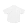 Camicia a maniche corte in popeline “Bianca” 751920TNM609000