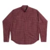 Camicia a maniche lunghe a quadri, vestibilità ampia “Rosso” 658929TKM386167