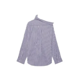 Camicia a maniche lunghe a righe FW21 blu scuro 663034TIM368502
