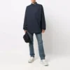 Camicia a maniche lunghe con bottoni e logo sul colletto “Navy” 671586TYB184100