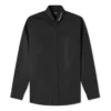 Camicia a maniche lunghe con bottoni e logo sul colletto “Nero” 671586TYB181000