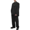 Camicia a maniche lunghe con bottoni e logo sul colletto “Nero” 671586TYB181000