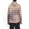 Camicia a maniche lunghe con cappuccio a quadri sbiancata “Red White Black” 699223TMM059783