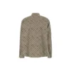 Camicia a maniche lunghe con logo su tutta la superficie “Beige” 662983TNLL19763
