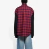 Camicia a maniche lunghe FW21, rossa, 658936TBM238521
