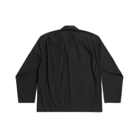 Camicia a maniche lunghe, vestibilità media “Black” 658844TEM161000
