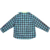 Camicia a quadri e T-shirt Trompe L’oeil “Blu Giallo Neon” 699371TMM116305