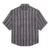 Camicia a righe “Balenciaga Jeans” “Grigio Nero” 647354TKL321269