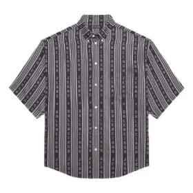 Camicia a righe “Balenciaga Jeans” “Grigio Nero” 647354TKL321269