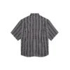 Camicia a righe “Balenciaga Jeans” “Grigio Nero” 647354TKL321269