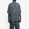 Camicia a righe “Balenciaga Jeans” “Grigio Nero” 647354TKL321269