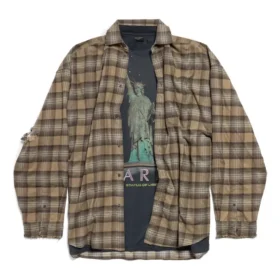 Camicia a strati Paris Liberty Oversize “Verde scuro” 794656TQM202880