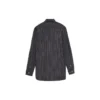 Camicia abbottonata con logo a righe sul petto “Black” 583989TGM041070