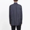 Camicia abbottonata con logo a righe sul petto “Black” 583989TGM041070