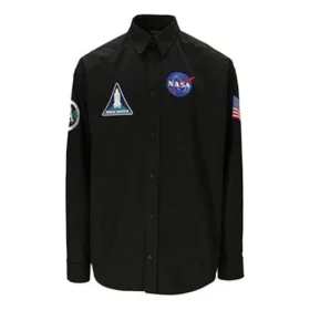 Camicia Balenciaga x NASA Space Multi-Patch “Black” 663076TYB181000